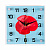 Часы 2525-039  настенные "Красный мак"